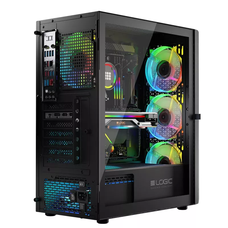 Logic ARAMIS ARGB MINIDI USB 3.0 behuizing zwart