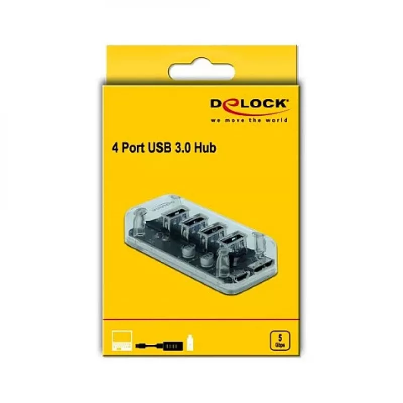 USB-hub DeLOCK 64087 transparant