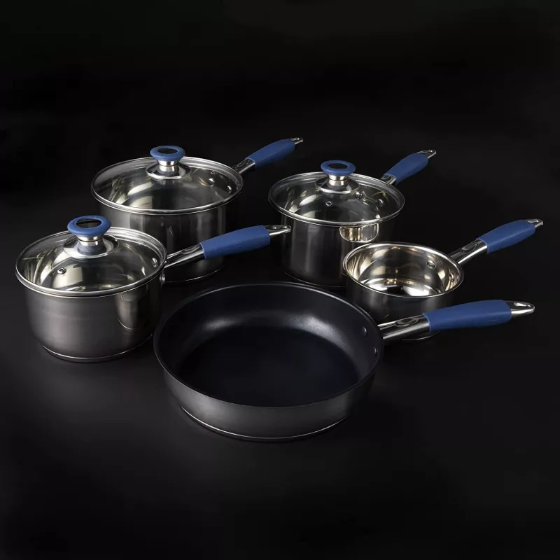Pannenset Russell Hobbs RH01179EU, 5-delig, blauw