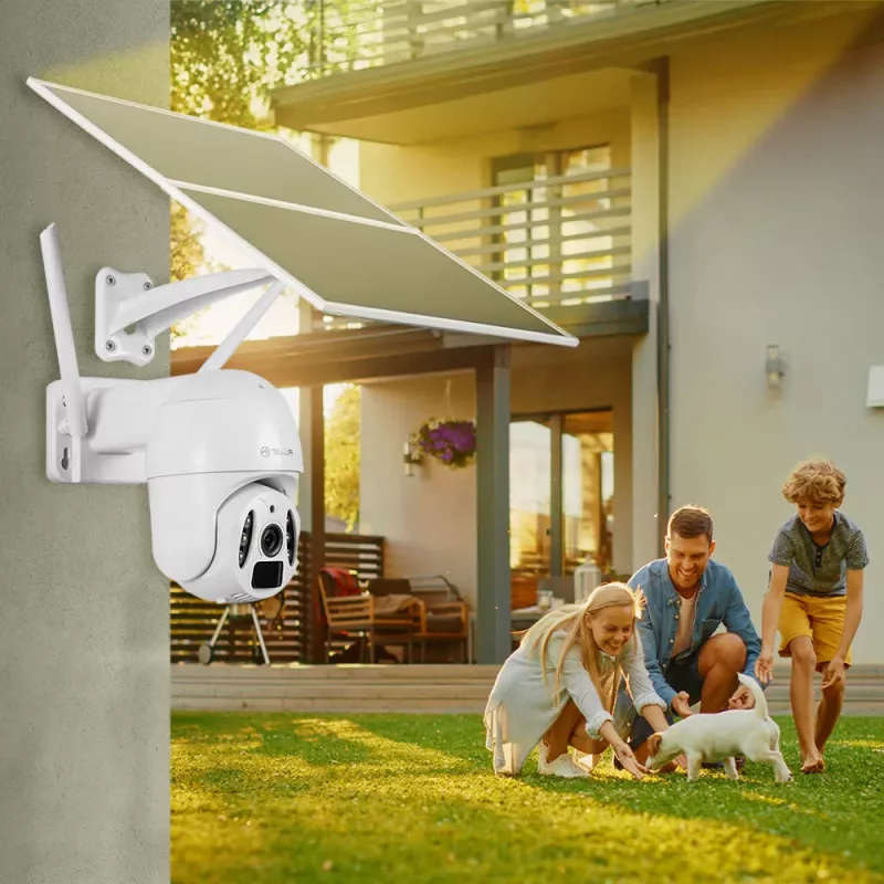Beveiligingscamera Tellur Smart WiFi Solar Camera P&T 3MP 2K UltraHD