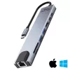 MEDIA-TECH USB-HUB 8 IN 1 GIGA LAN HUB MT5046