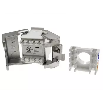 Alantec MB004-1 RJ45 gereedschapsloze STP Cat.6 PoE+ keystone-module ALANTEC Plus - verbeterde overdrachtsprestatie