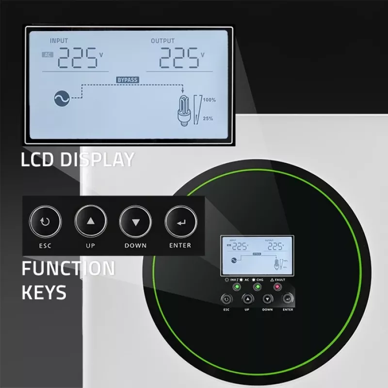Hybride zonne-omvormer off-grid 3500W, Wi-Fi