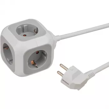 Brennenstuhl 1150090 verlengkabel 1,4 m 4 AC-uitgangen binnen wit (1150090)