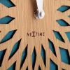 NeXtime klok 3149tq Sun Large, Ø50 cm, wand, turquoise