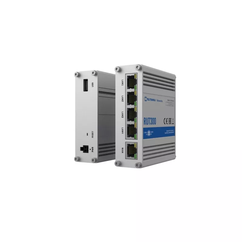 TELTONIKA RUT300 industriële bedrade router 5X RJ45 100 MB/s