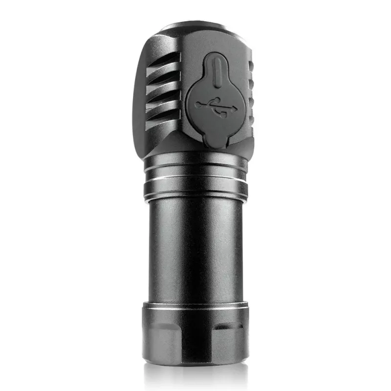 Zaklamp LED 3 bedieningsmodi 10 W 500 lumen aluminium behuizing oplaadbaar waterdicht FL-55R Dripple - Everactive