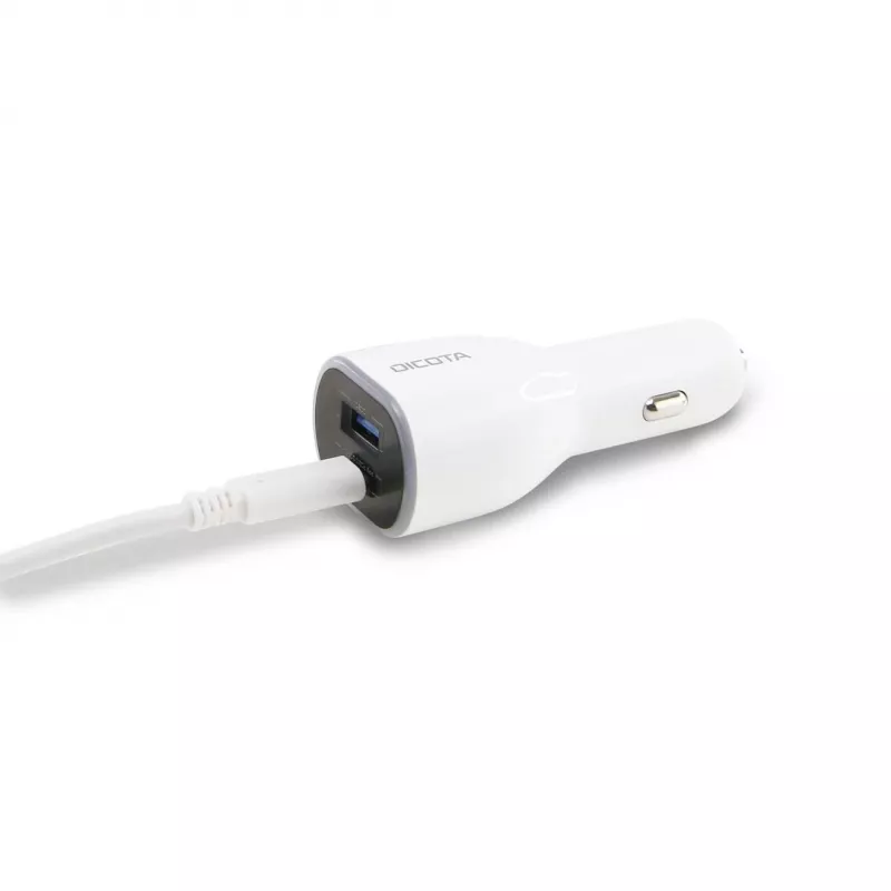 DICOTA D31932 mobiele oplader laptop, smartphone, tablet wit sigarettenaansteker auto