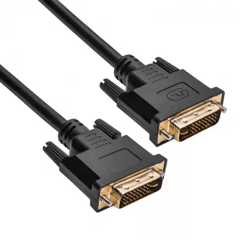 Akyga AK-AV-02 DVI-I Dual-Link-kabel, 24+5-polig, 1,8 m, zwart