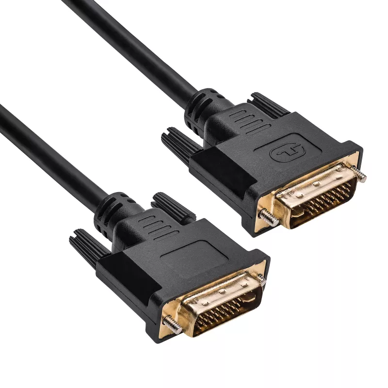 Akyga AK-AV-02 DVI-I Dual-Link-kabel, 24+5-polig, 1,8 m, zwart
