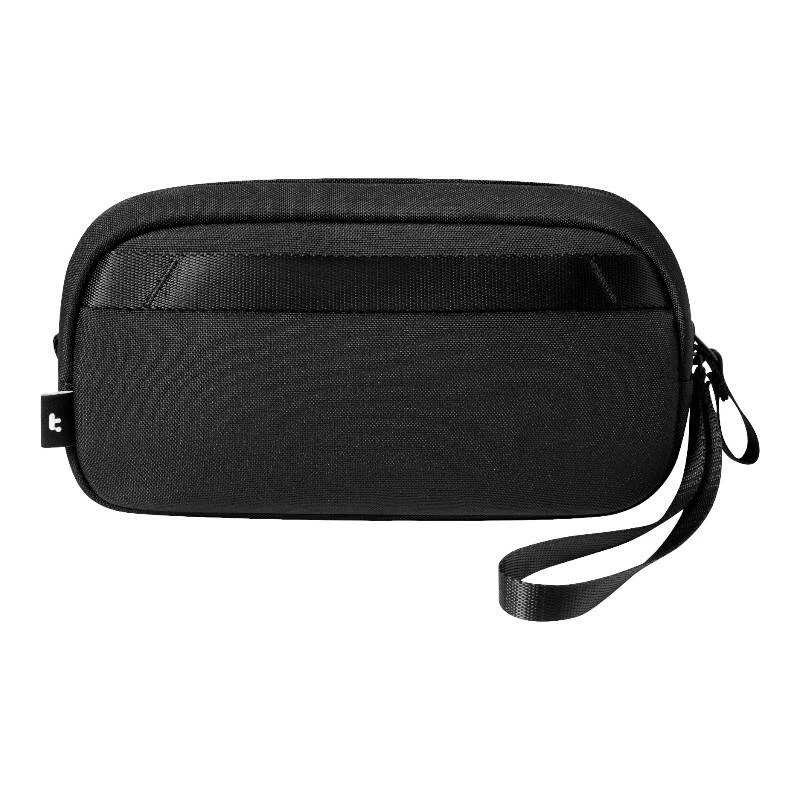 Accessoire-tas Tomtoc Light-T12 van Tomtoc (zwart) — compacte organizer voor kabels en kleine techniek