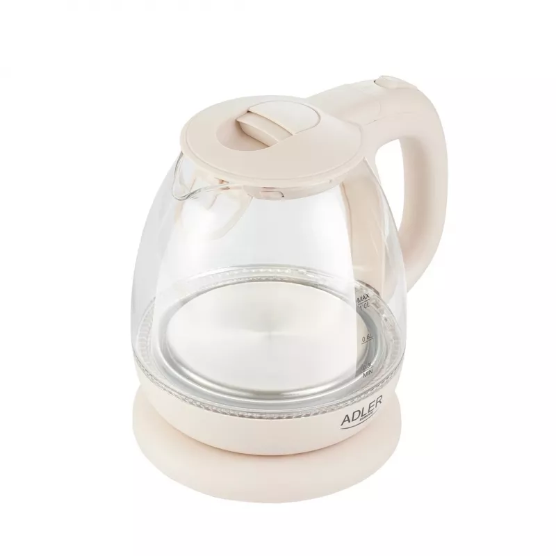 Elektrische waterkoker Adler AD 1283C 1 L 900 W crème