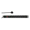 Overspanningsbeveiliging LogiLink PDU7C01 zwart 7 AC-uitgangen 230 V 2 m