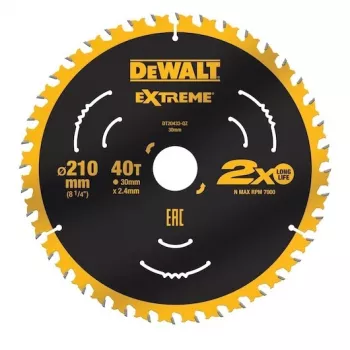 Cirkelzaagblad DeWALT DT20433-QZ 1 stuk