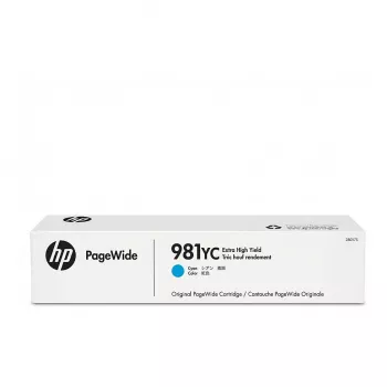 Inktpatroon HP 981YC Extra High Yield cyaan L0R17YC 16000 pagina's