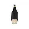 StarTech.com 2ft (60cm) 2-poorts USB naar serieel adapterkabel, verwisselbare DB9 schroeven/moeren, COM-behoud, USB-A naar DB9 RS232, FTDI, Level-4 ESD-bescherming, Windows/macOS/ChromeOS/Linux – robuuste TPE-constructie