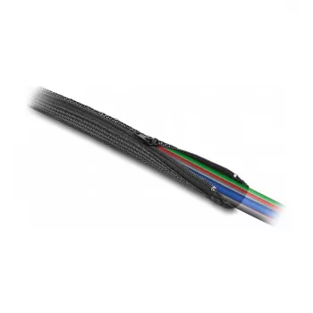 DeLOCK gevlochten slang 3 m x 50 mm zwart hittebestendig