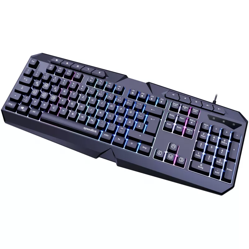 Toetsenbord SPEEDLINK LUDICIUM gaming USB QWERTZ Duits zwart