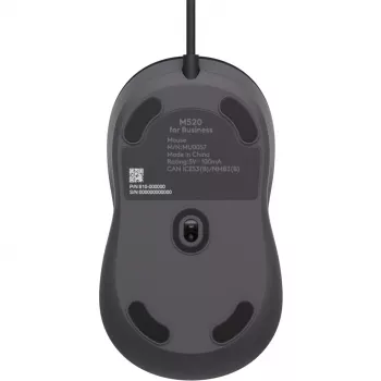 Logitech Signature Wired M520 for Business optische bedrade muis USB-C Plug-and-Play Windows/Mac/Chrome/PC/laptops - grafiet