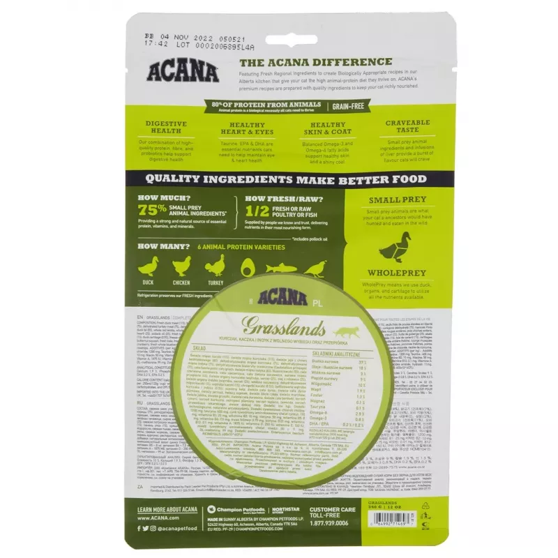 ACANA Grasslands - droogvoer voor katten - 340 g