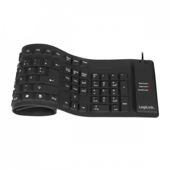 Toetsenbord LogiLink ID0019A universeel USB QWERTZ Duits zwart