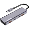 Canyon DS-18 - USB-C hub - 5 poorten - 1x USB-C 5V DC opladen - 2x USB-C - 10 Gbit/s - 2x USB 3.2