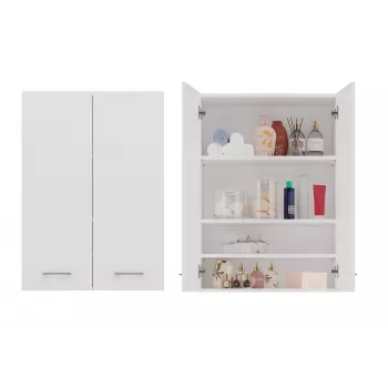 Topeshop POLA MINI DD witte badkamerkast wit