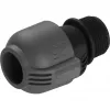 Sprinklersysteem verbinder 25 mm > 1, zwarte verbinder/grijs