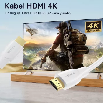 HDMI-kabel Unitek C11090AWH03-1M – 1 m, ondersteunt 4K 60Hz