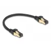 Netwerkkabel DeLOCK RJ45 Cat.6A stekker naar stekker S/FTP 0,3 m zwart