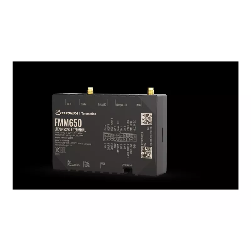 GPS-tracker TELTONIKA TELEMATICS FMM650 — 4G-connectiviteit, compact ontwerp