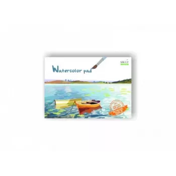 Aquarelblok SMLT A4 200 g/m² gelijmd, bladformaat A4, 200 g/m² aquarelpapier