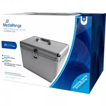 Boxbehuizing MediaRange BOX75 voor 200 discs zilver