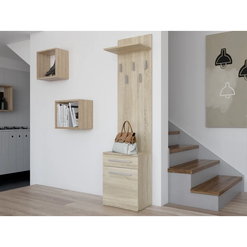 Topeshop DUO WIESZAK SONOMA kledinghanger eiken