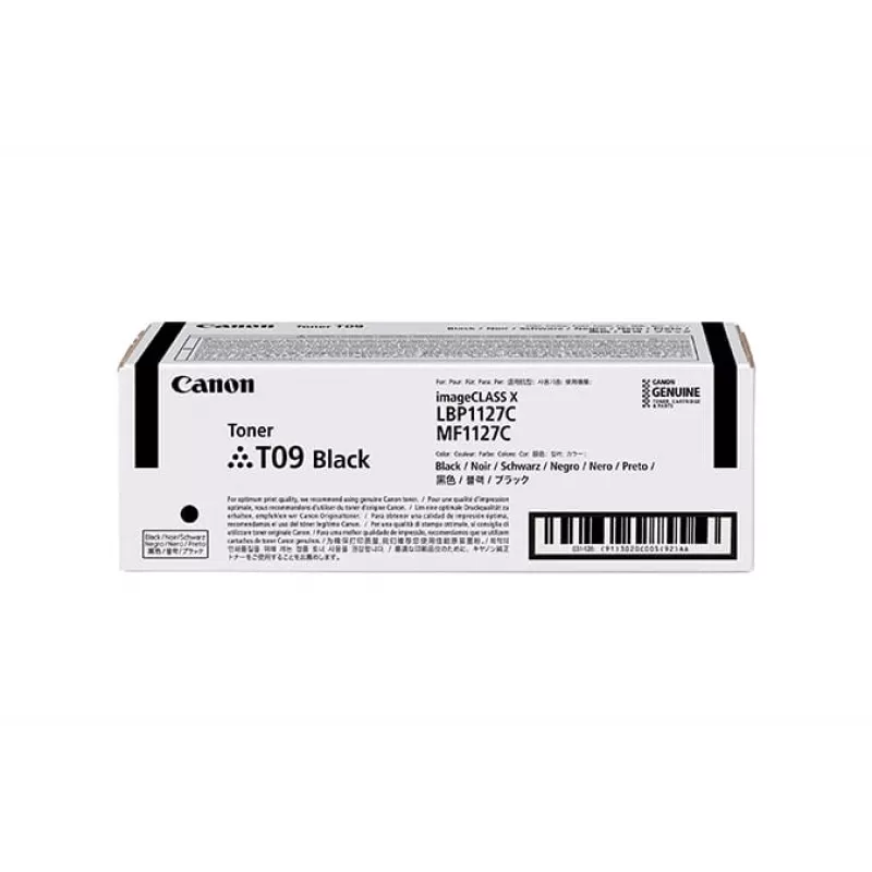 Canon TONER T09 BK-tonercartridge 1 stuk origineel zwart