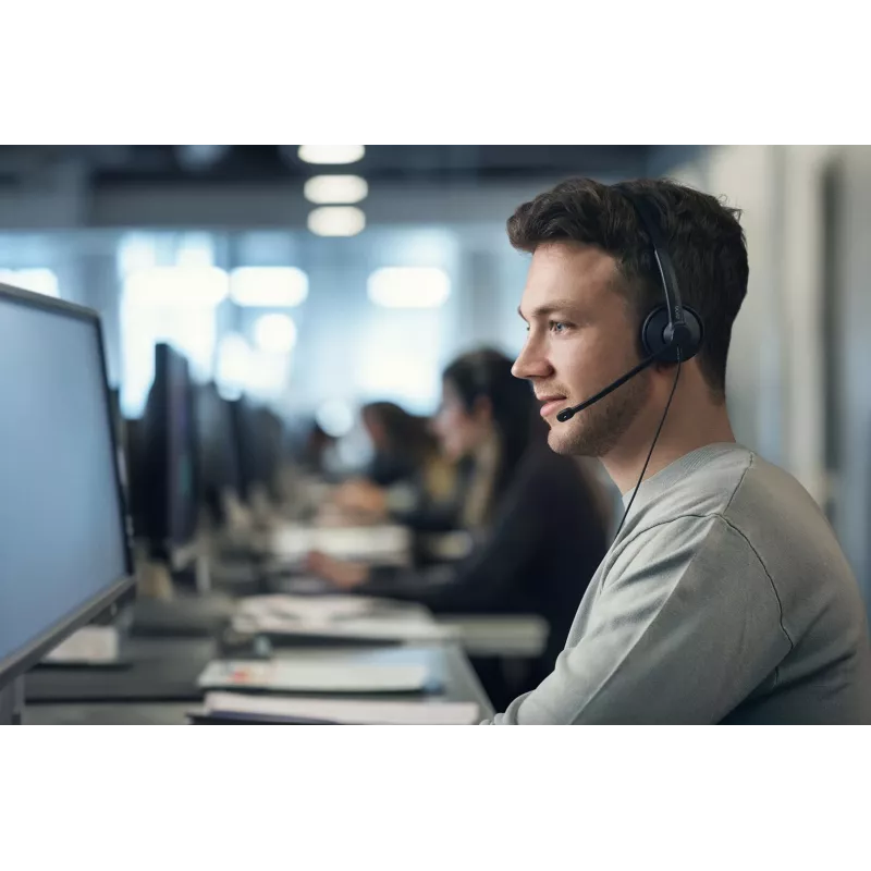 Headset EPOS IMPACT 100 UC stereo USB-C+A bekabeld lichtgewicht comfortabel