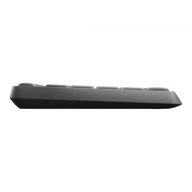 Logitech MK235 draadloze toetsenbord- en muiscombinatie full-size grijs