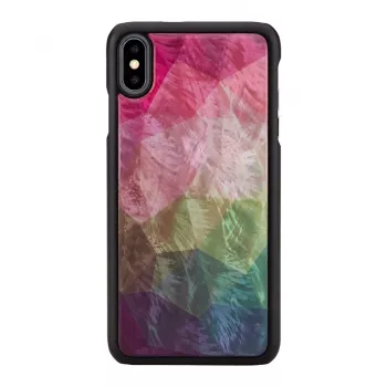 Beschermhoes iKins voor iPhone XS Max – waterbloemen-design, zwart
