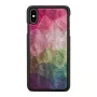 Beschermhoes iKins voor iPhone XS Max – waterbloemen-design, zwart
