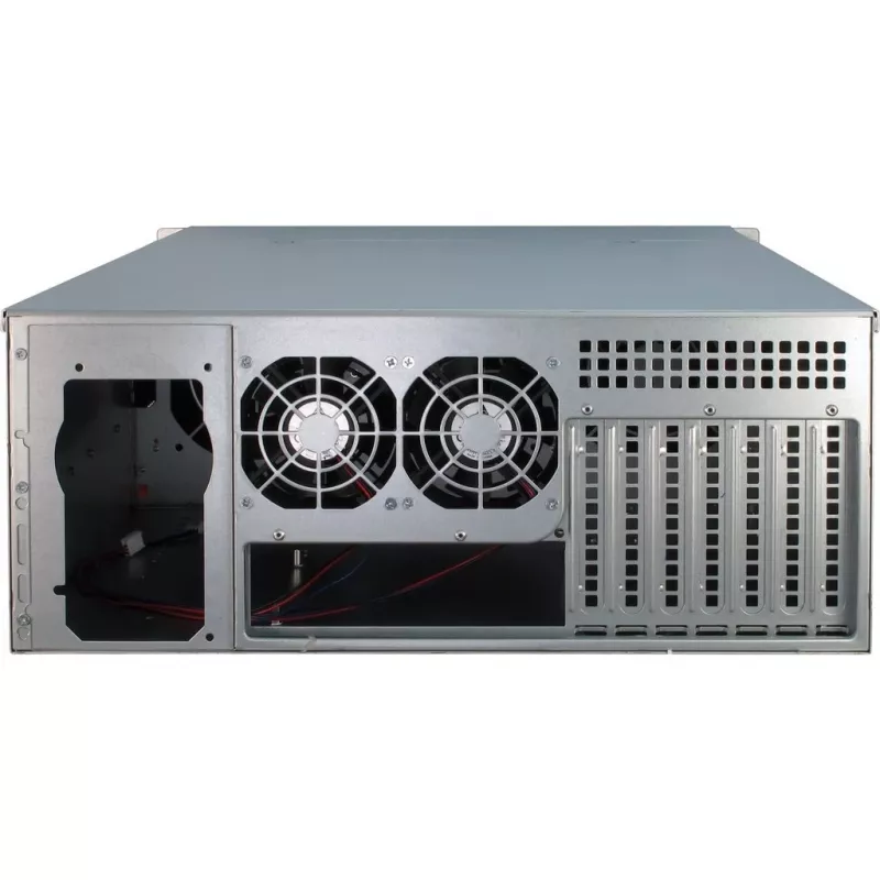 Serverbehuizing Inter-Tech 4U-4424 rack zwart, zilver