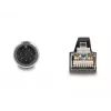 Netwerkkabel DeLOCK M12 kabel A-gecodeerd 8-polig stekker naar RJ45 stekker PUR (TPU) 1 m