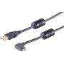 USB-kabel S/CONN 13-10001 USB 2.0 1 m zwart