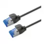 ROLINE Patchkabel Cat.6A (Klasse EA) S/FTP (PiMF), LSOH, PoE, zwart, 1 m
