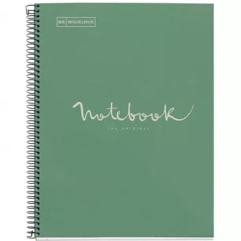 Schrift MAUL A613351 A4 80 vel groen hardcover