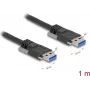 USB-kabel DeLOCK 80997 USB 3.2 Gen 1 1 m USB A zwart