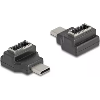 DeLOCK 67235 Adapter USB Type-C USB Type-E Zwart