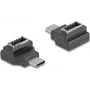 DeLOCK 67235 Adapter USB Type-C USB Type-E Zwart