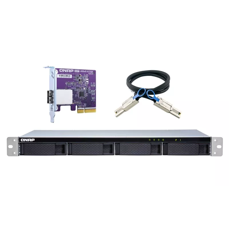 QNAP TL-R400S - schijvenarray - 4 bays (SATA-600) - SATA 6Gb/s (extern) - rack - inbouwbaar - 1U