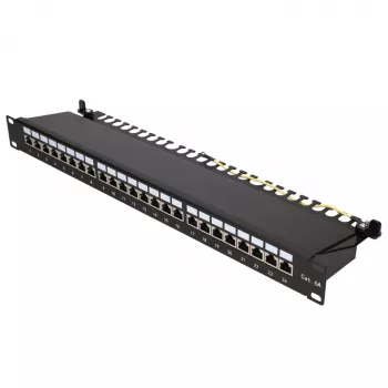 Patchpanel - Extralink CAT6A STP, 24 poorten