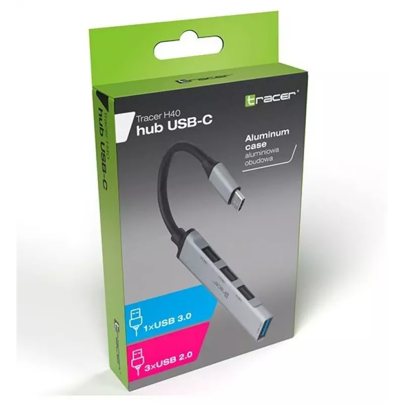 Tracer H40 USB Type-C aluminium USB 3.0 2.0